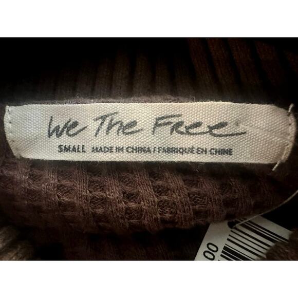 Free People - Tribal Beige/Brown Collared Top - S - Picture 2 of 4